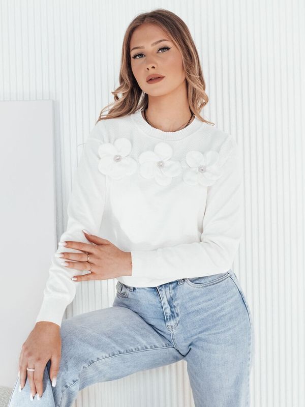 DStreet Sweter damski SOITE biały Dstreet