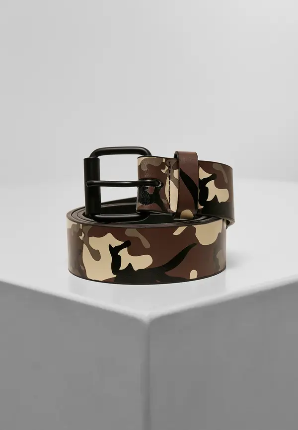 Urban Classics Synthetic browncamo leather camo strap