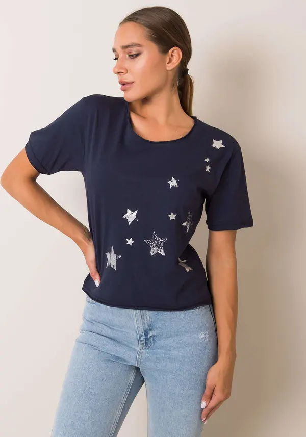 For Fitness T-shirt-131-TS-AMZ1010.34P-navy blue