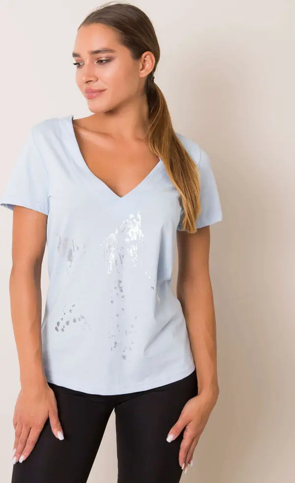 For Fitness T-shirt-131-TS-PRT2020.01P-light blue