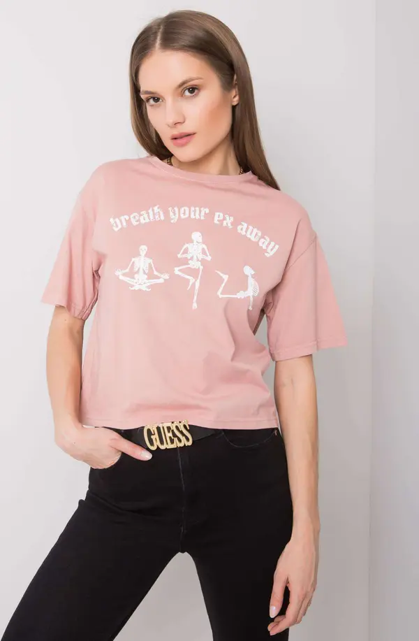 RUE PARIS T-shirt-157-TS-0086.60P-Light Pink