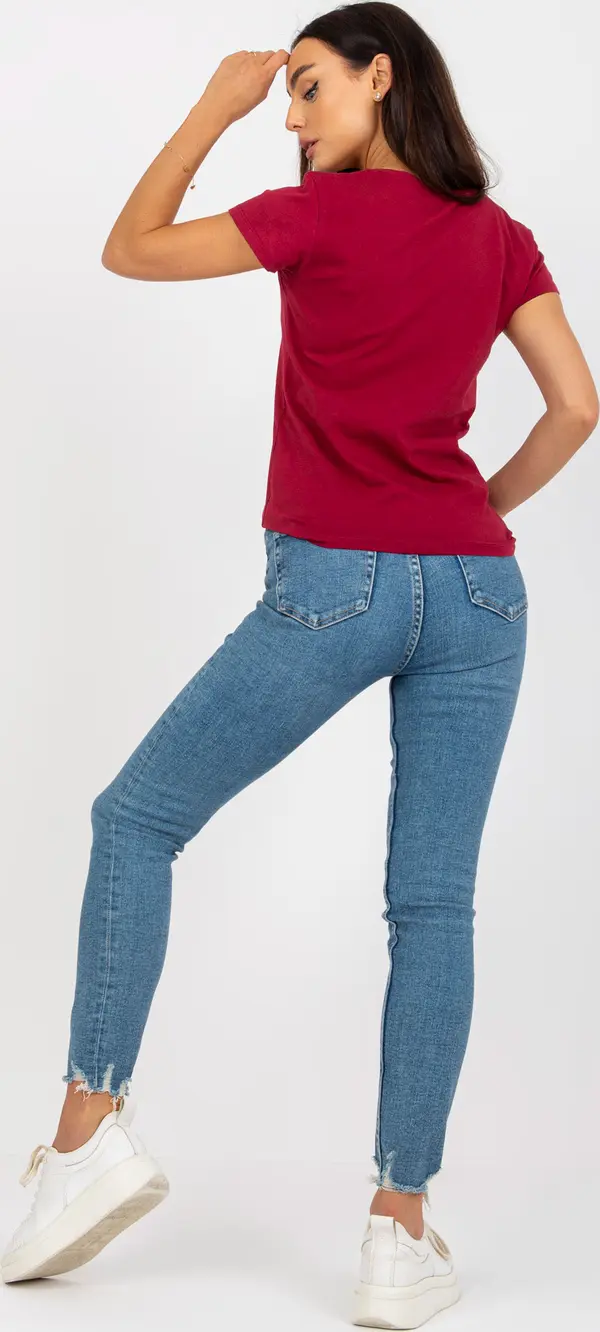 BASIC Feel Good T-shirt-B-013.25P-burgundy