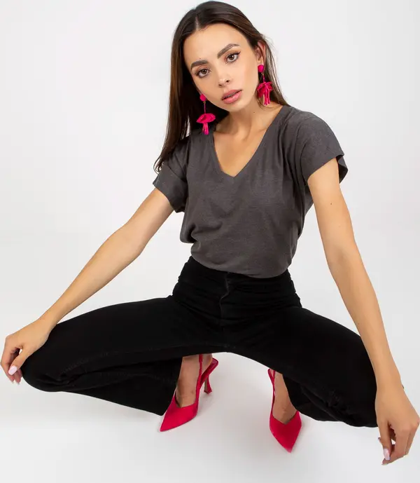 BASIC Feel Good T-shirt-B-014.86-dark grey