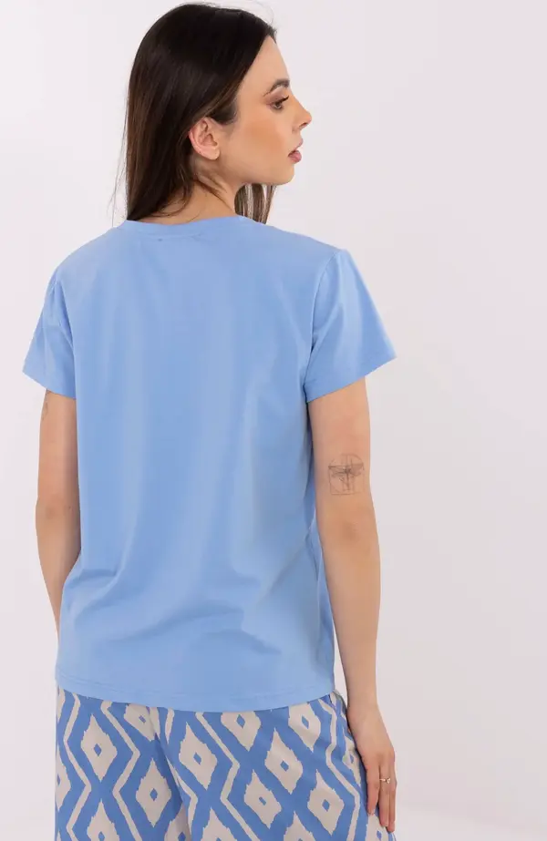 BASIC Feel Good T-shirt-CLM-TS-1639.12-blue