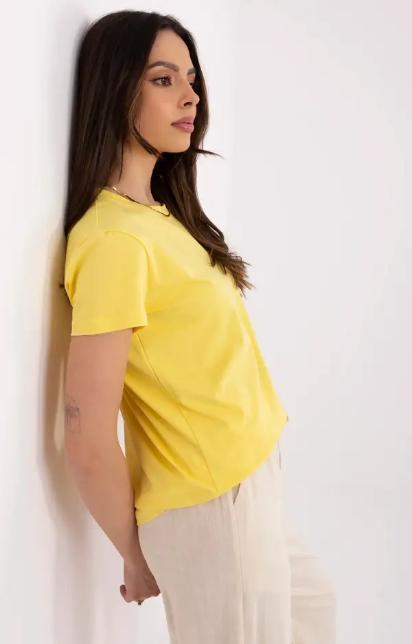 BASIC Feel Good T-shirt-CLM-TS-1640.87-yellow