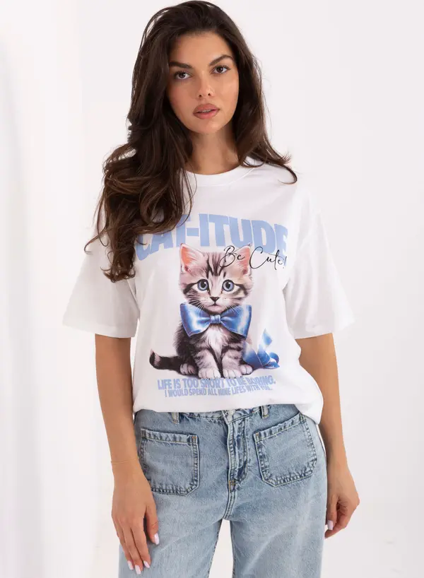 Fresh Made T-shirt-D12083AI02799A-white-blue