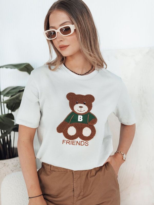 DStreet T-shirt damski BAREN pistacjowy Dstreet