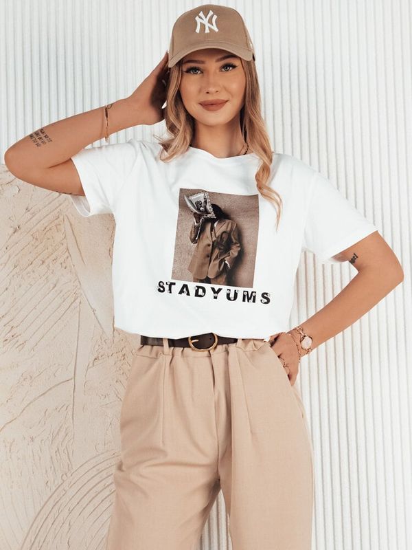 DStreet T-shirt damski CARSTI biały Dstreet