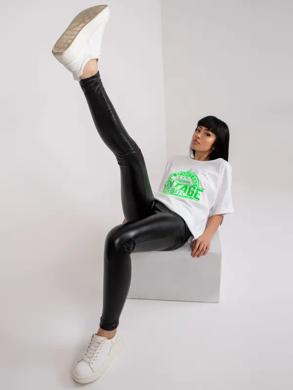 Italy Moda T-shirt-DHJ-TS-6860.26X-white-green