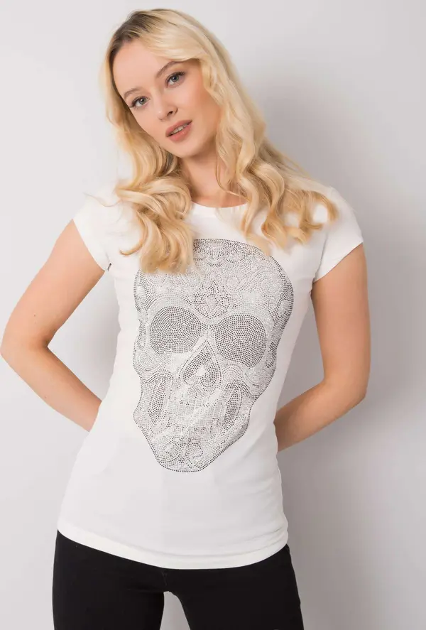 ex moda T-shirt EM-TS-ES-21-532.18-ecru