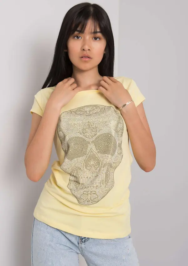 ex moda T-shirt-EM-TS-ES-21-532.18-light yellow
