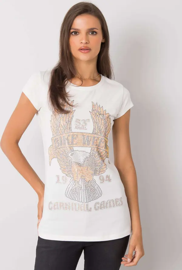 ex moda T-shirt EM-TS-ES-21-533.16-ecru