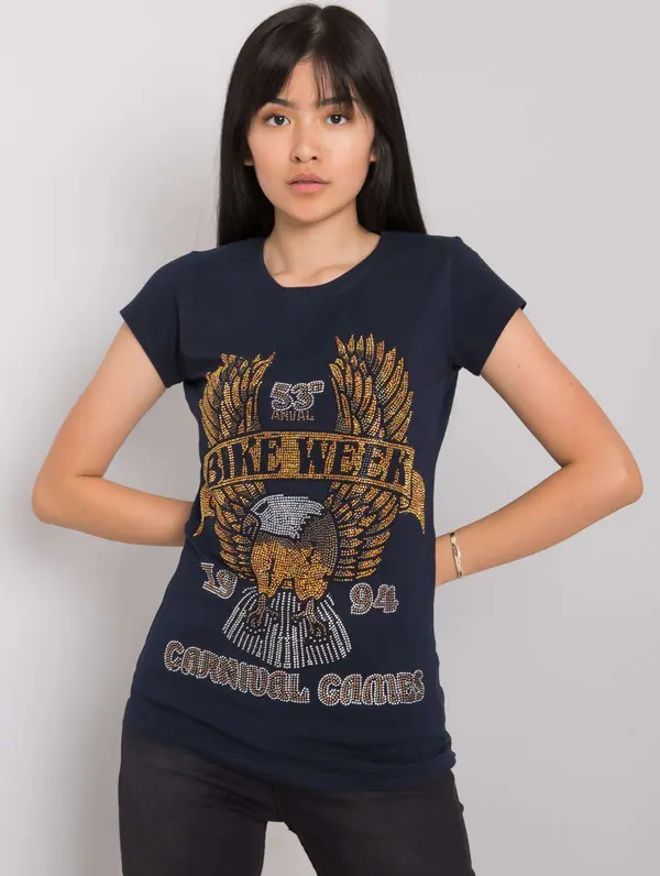 ex moda T-shirt EM-TS-ES-21-533.16-navy blue