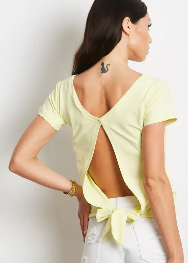 Factory Price T-shirt-EN-BZ-1529.00-light yellow