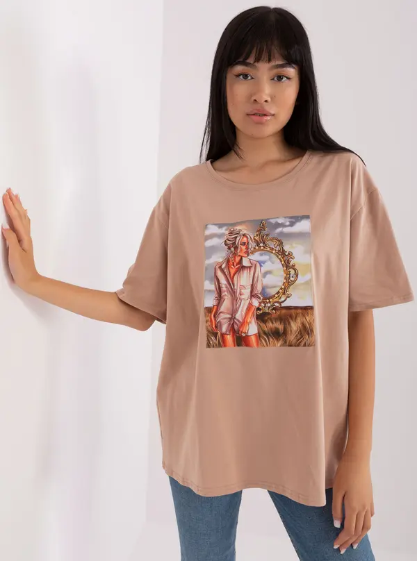 LAKERTA T-shirt-LK-TS-509353-1.33P-dark beige