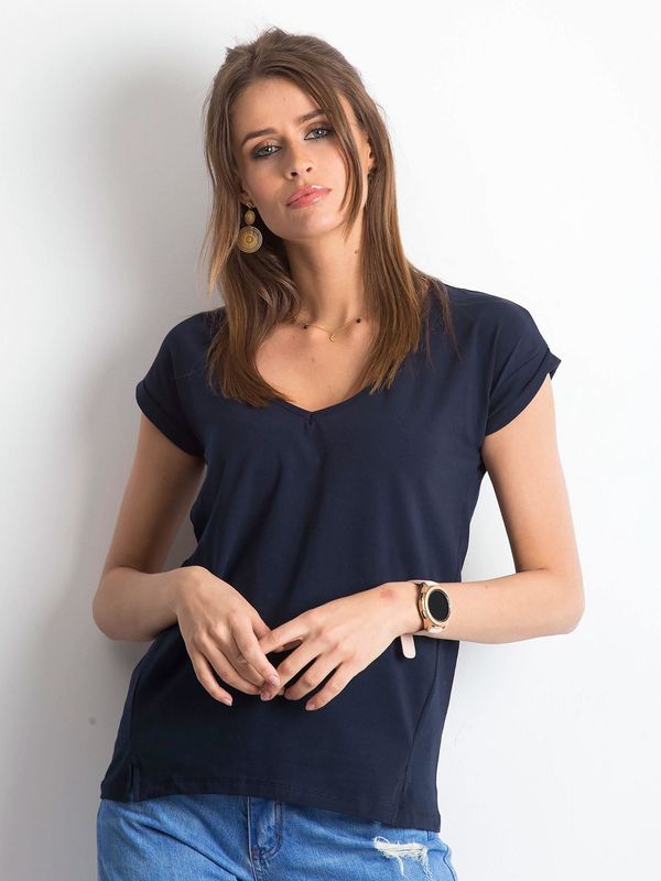 Fashionhunters T-shirt Navy Vibes
