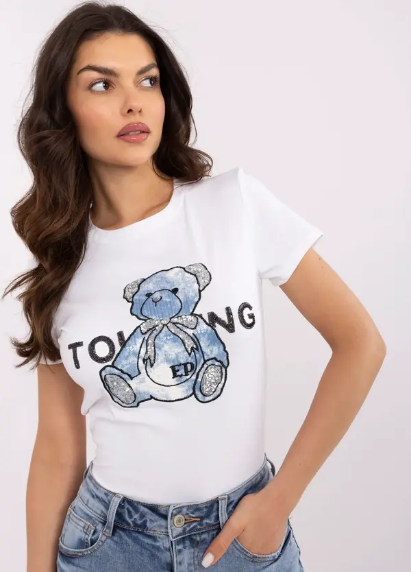 Vinceotto T-shirt-NM-TS-JX-09328.65P-white-blue