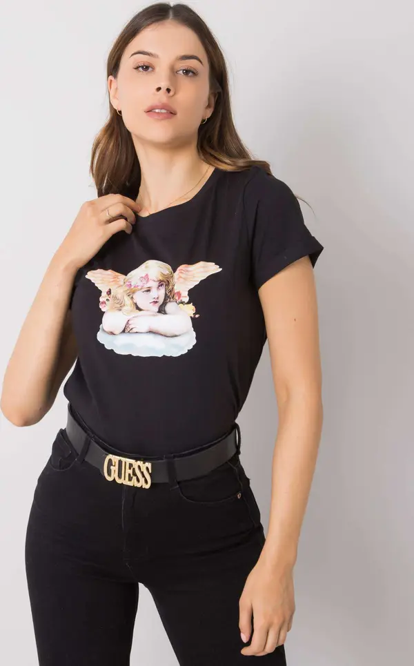 RUE PARIS T-shirt-RO-TS-2307.21-black