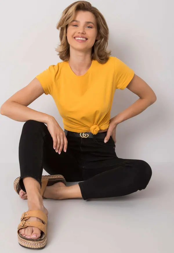 BASIC Feel Good T-shirt-RV-TS-4623.16-light orange