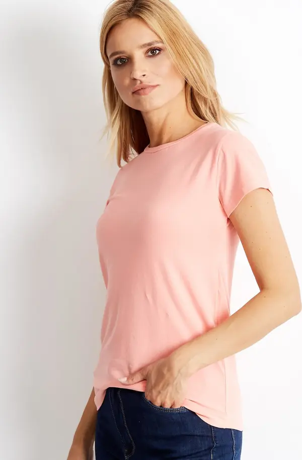 BASIC Feel Good T-shirt-RV-TS-4623.19-peach