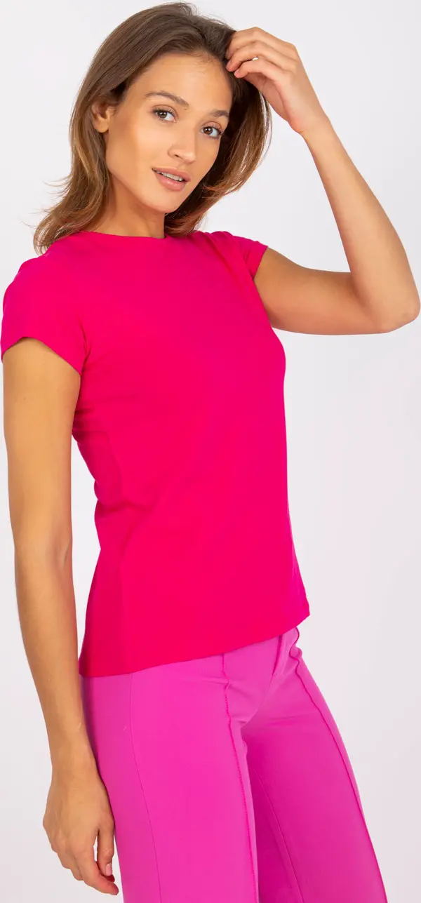 BASIC Feel Good T-shirt-RV-TS-4623.71-fuchsia