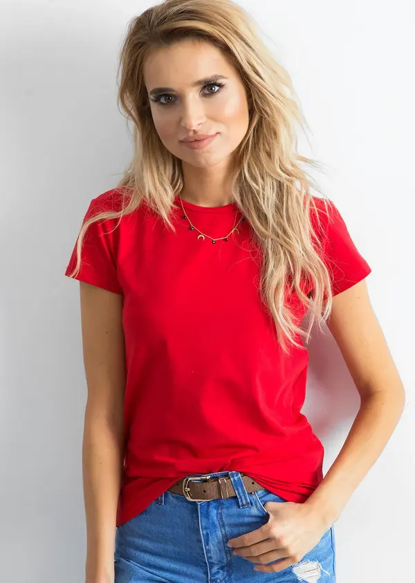 BASIC Feel Good T-shirt-RV-TS-4623.86-red