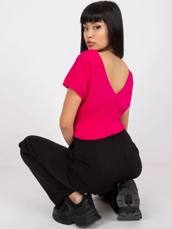 BASIC Feel Good T-shirt-RV-TS-4662.03X-fuchsia