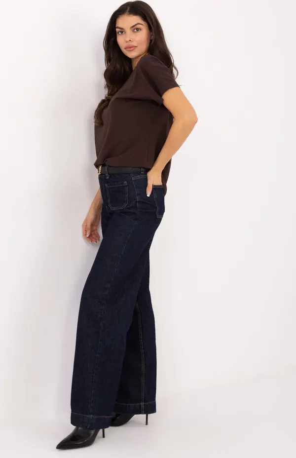 BASIC Feel Good T-shirt-RV-TS-4662.04X-dark brown