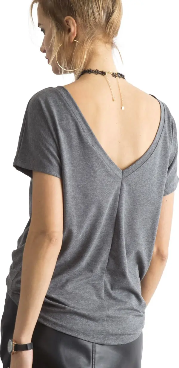 BASIC Feel Good T-shirt-RV-TS-4662.37P-dark grey