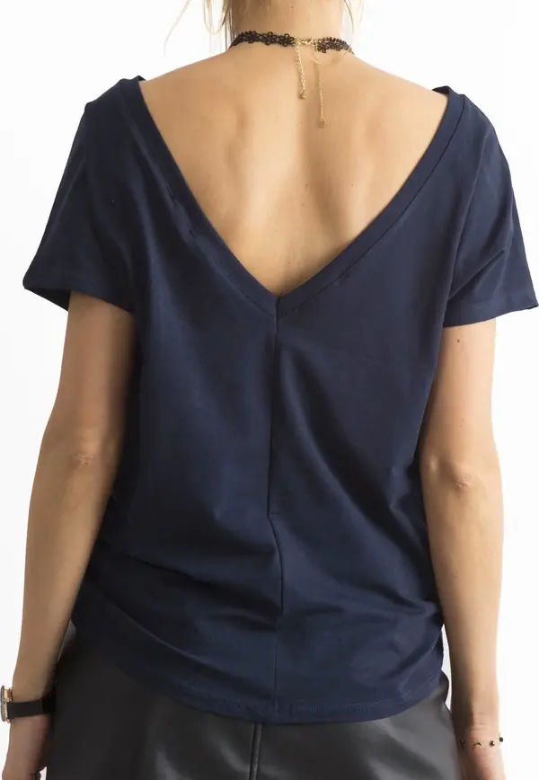 BASIC Feel Good T-shirt-RV-TS-4662.37P-navy blue