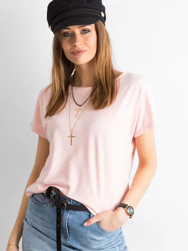 BASIC Feel Good T-shirt-RV-TS-4662.86-light pink