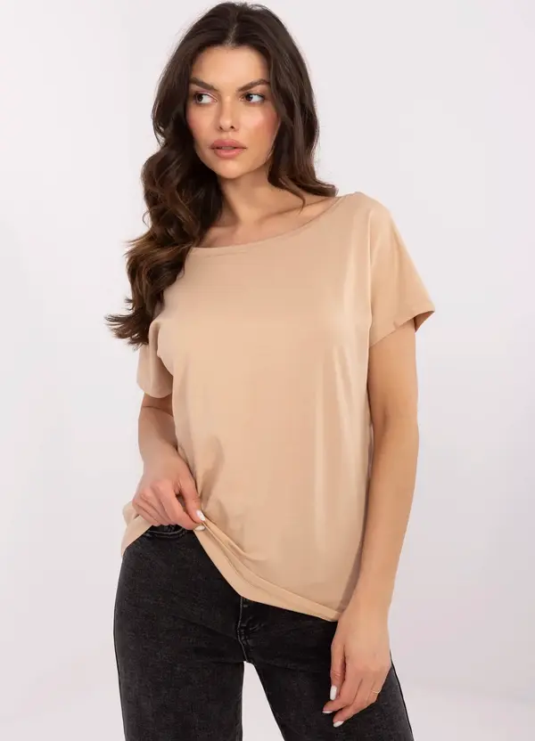 BASIC Feel Good T-shirt-RV-TS-4662.93-camel