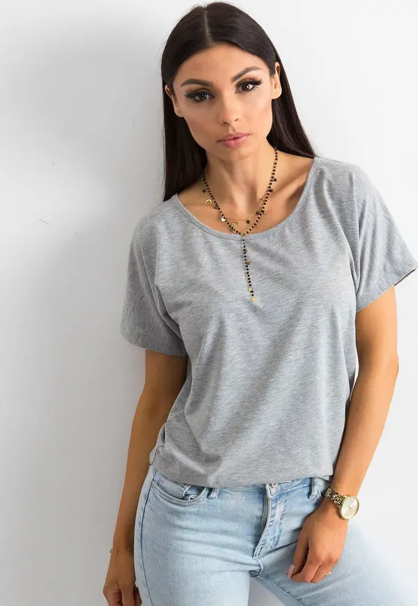 BASIC Feel Good T-shirt-RV-TS-4693.20-gray