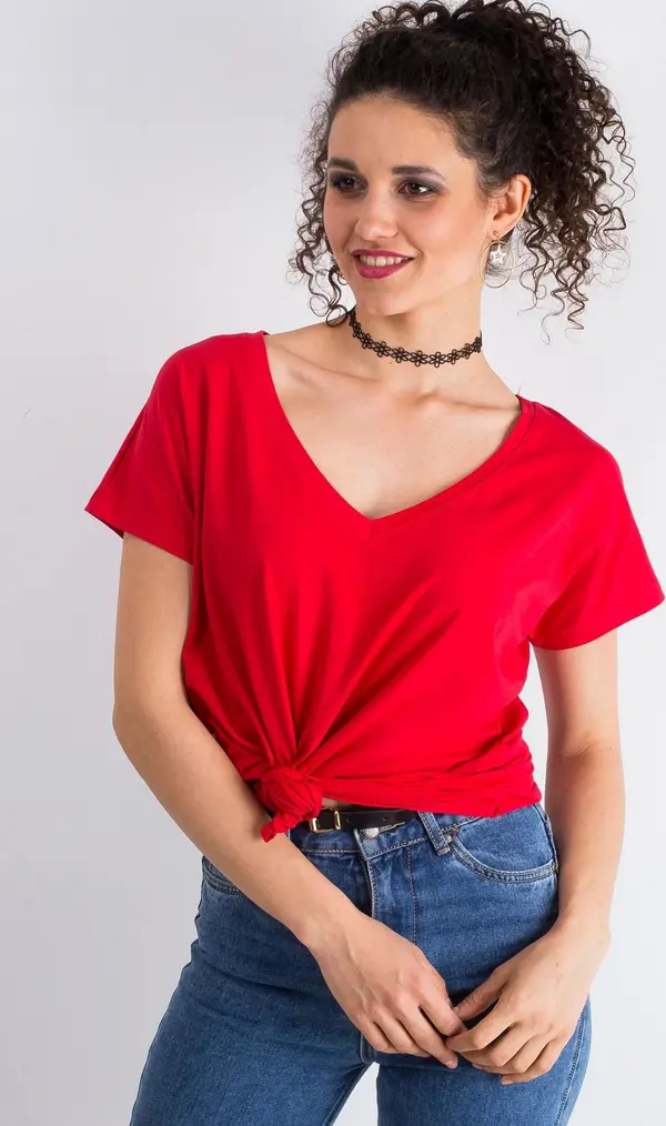 BASIC Feel Good T-shirt-RV-TS-4832.14P-red