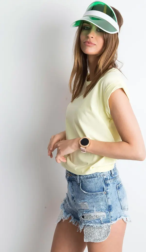 BASIC Feel Good T-shirt-RV-TS-4833.24P-Light Yellow