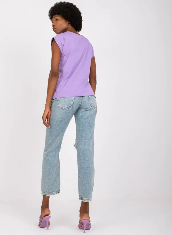 BASIC Feel Good T-shirt-RV-TS-4833.67P-purple