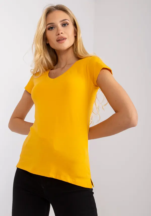 BASIC Feel Good T-shirt-RV-TS-4837.38P-Light Orange