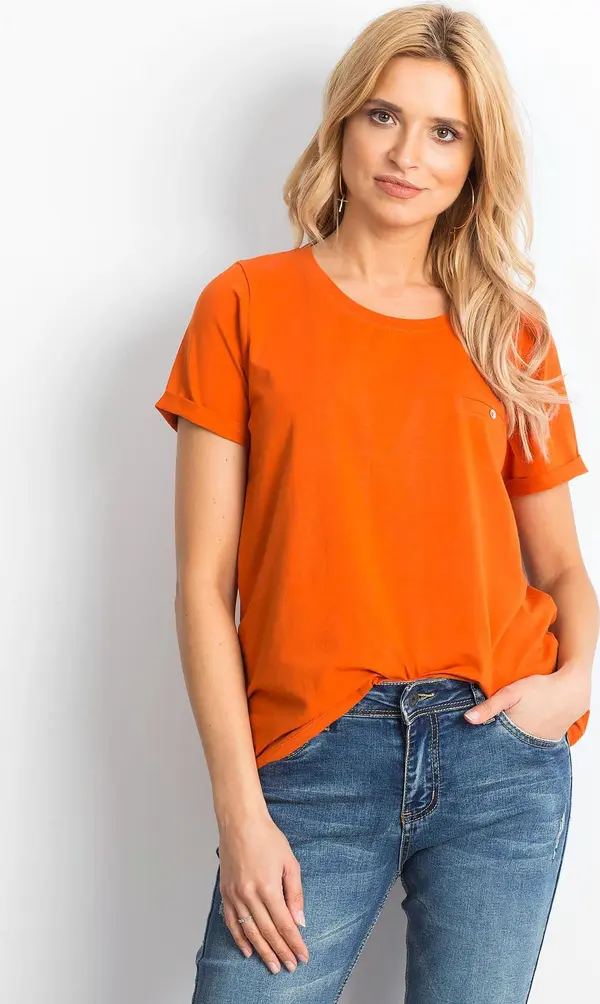 BASIC Feel Good T-shirt-RV-TS-4838.51P-dark orange