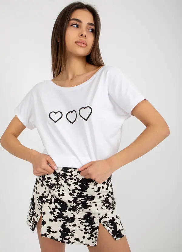 RUE PARIS T-shirt-RV-TS-5650.07P-white-black