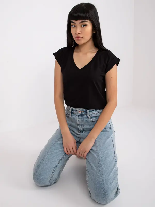 RUE PARIS T-shirt-RV-TS-7543.12X-black