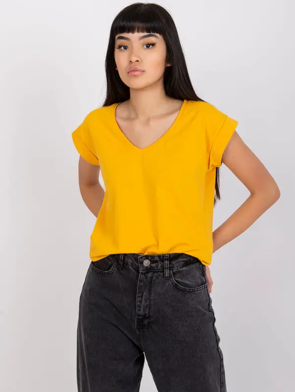 RUE PARIS T-shirt-RV-TS-7543.12X-Light Orange