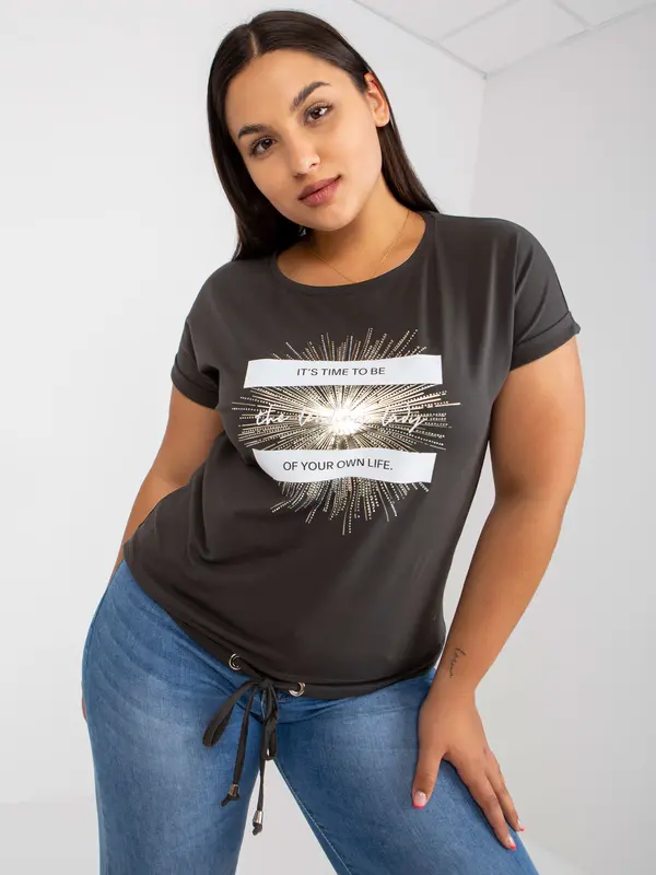 RELEVANCE T-shirt-RV-TS-7658.24P-dark khaki