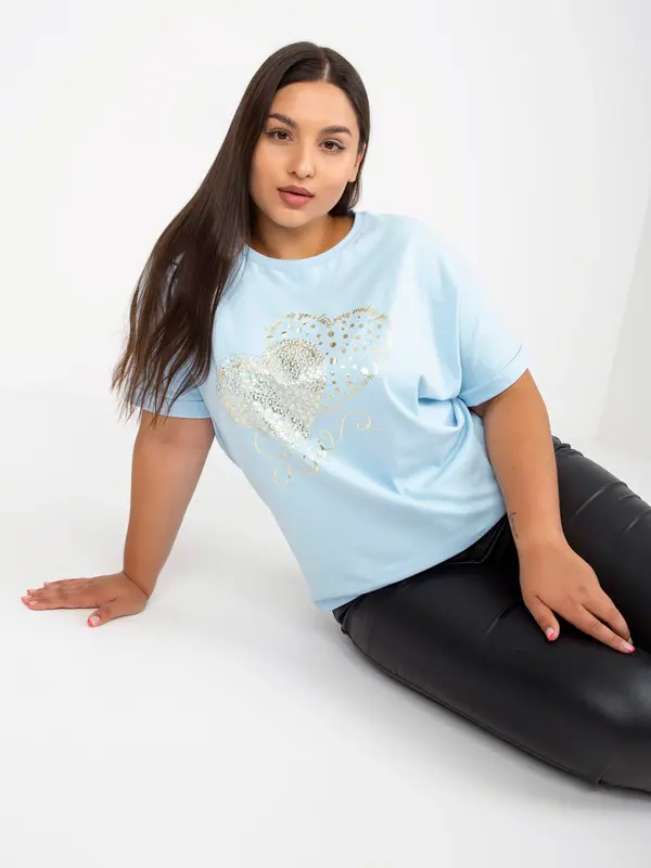 RELEVANCE T-shirt-RV-TS-7660.88P-Light Blue