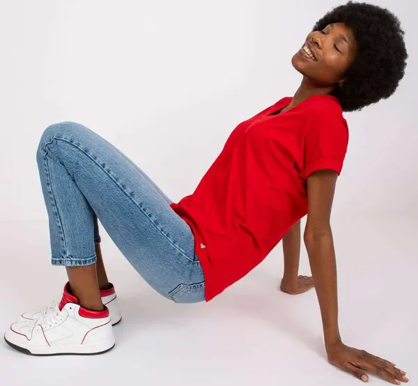 BASIC Feel Good T-shirt-RV-TS-7666.19-red