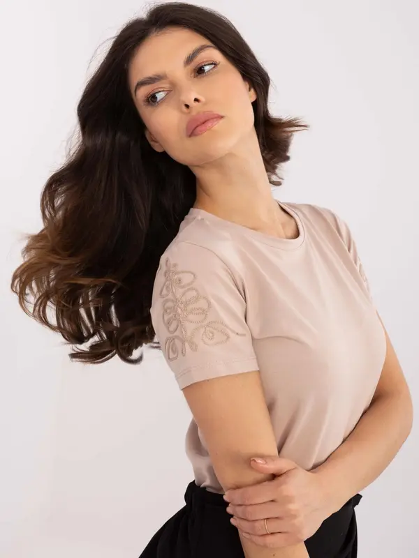 RELEVANCE T-shirt-RV-TS-A518.39-beige