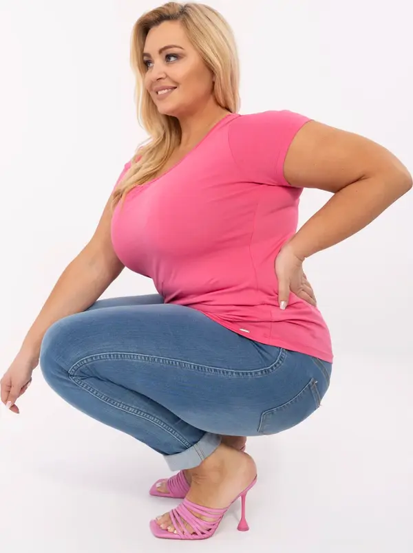 RELEVANCE T-shirt-RV-TS-A556.03-dark pink