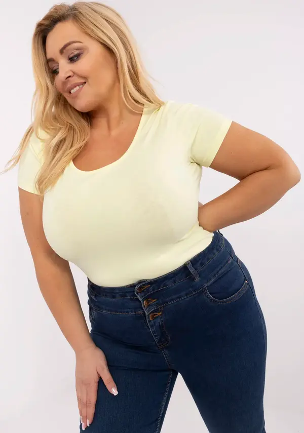 RELEVANCE T-shirt-RV-TS-A556.03-light yellow