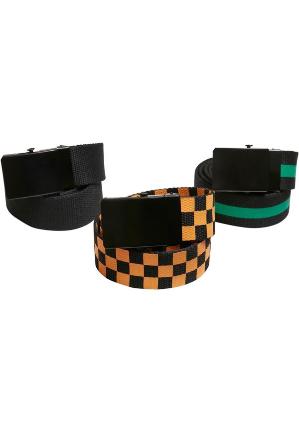 Urban Classics Accessoires Tapes Trio Kids black/bodegagreen/magicmango