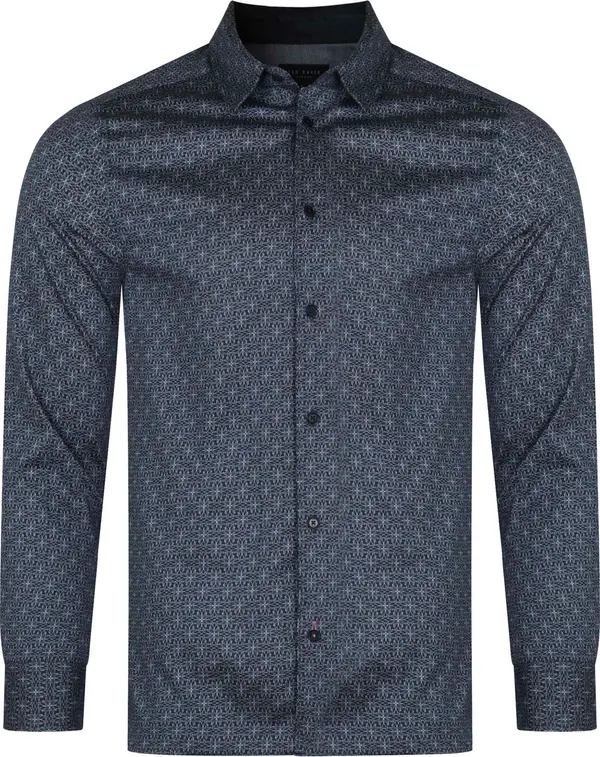 TED BAKER LONDON Ted Baker London - Тъмносиня риза Pavia