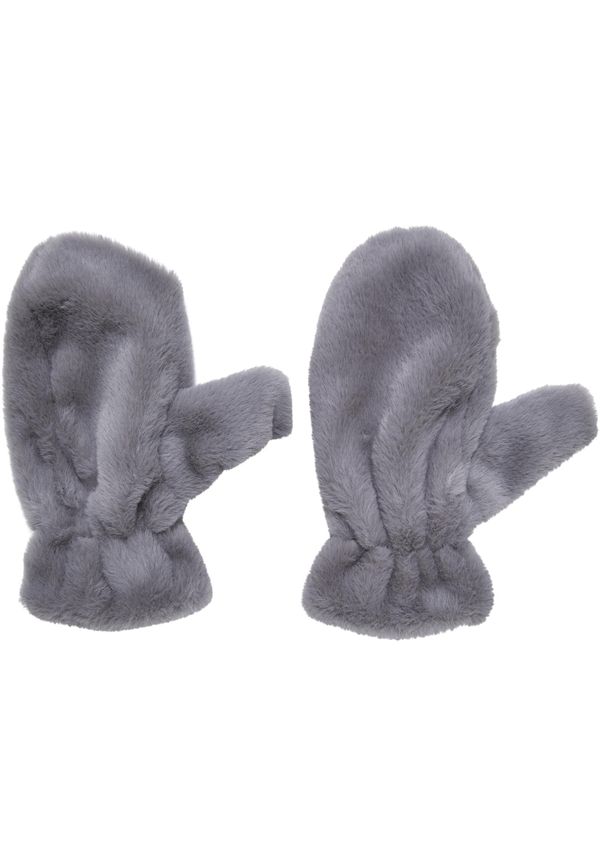 Urban Classics Teddy Mitten light grey gloves